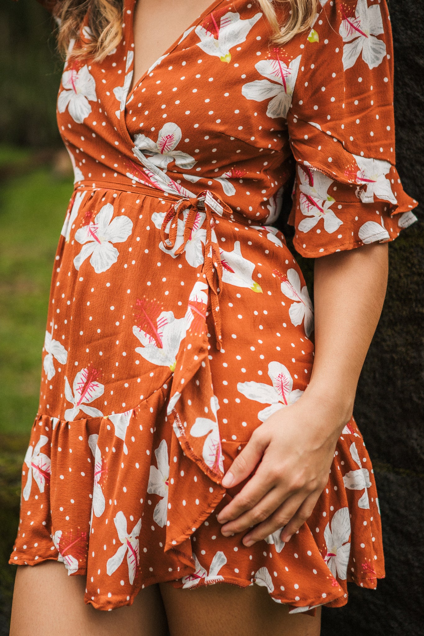 MINI WRAP DRESS