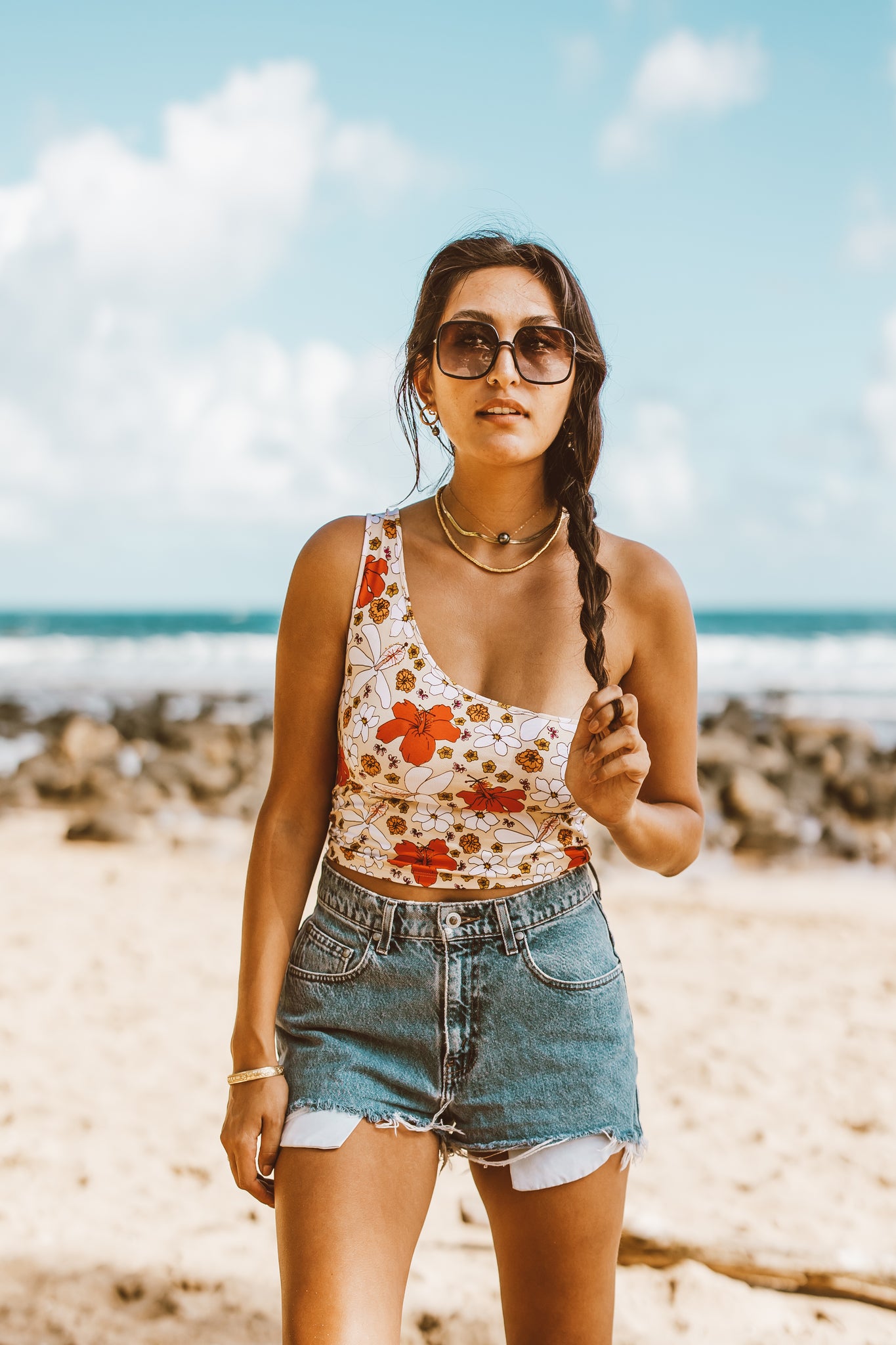 ZOEY ONE SHOULDER TOP