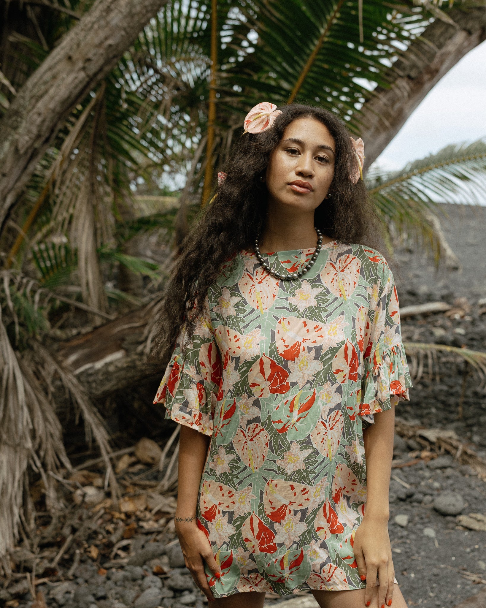 MICA RUFFLE DRESS