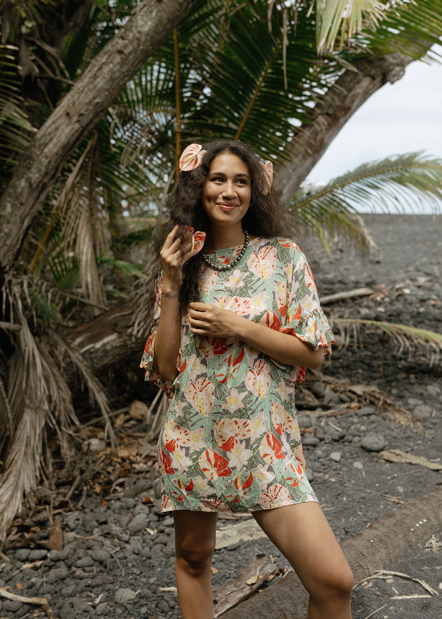 MICA RUFFLE DRESS