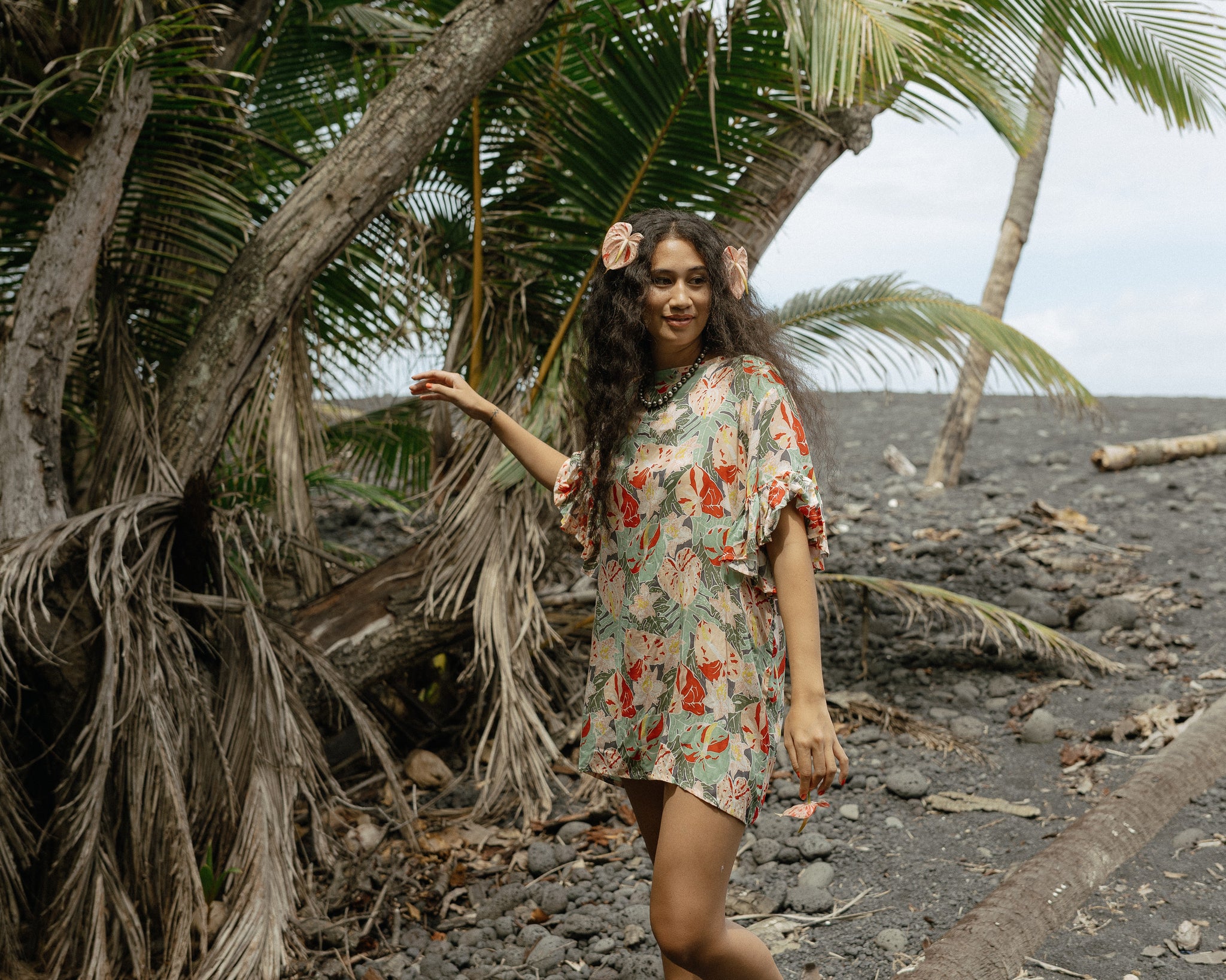 MICA RUFFLE DRESS
