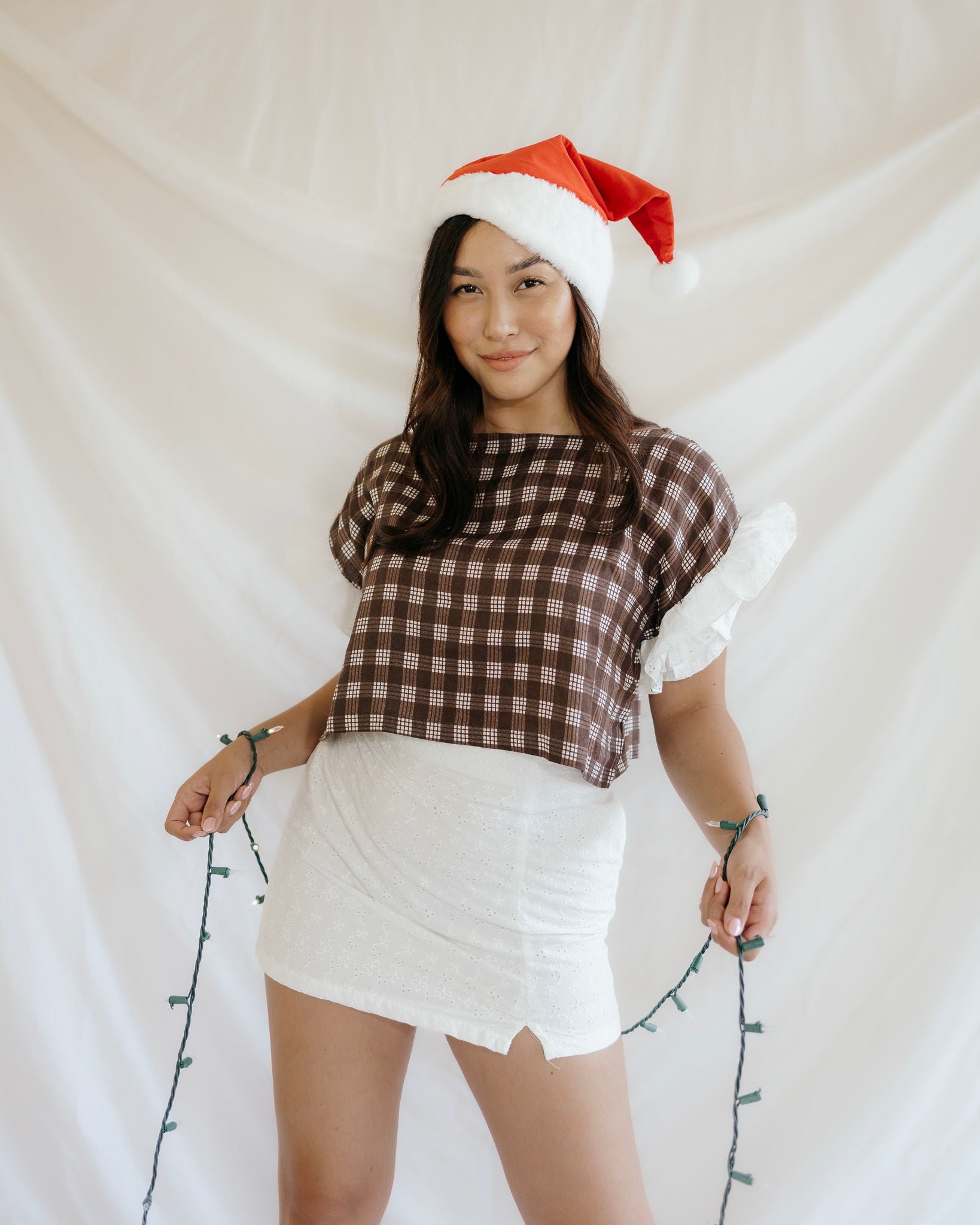 EYELET MINI SKIRT